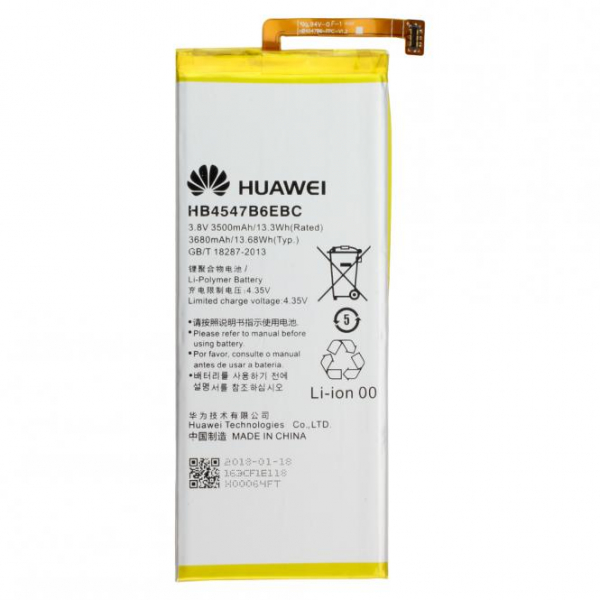Akku Original Huawei für Honor 6 Plus, Typ HB4547B6EBC, 3.8V, 3680 mAh