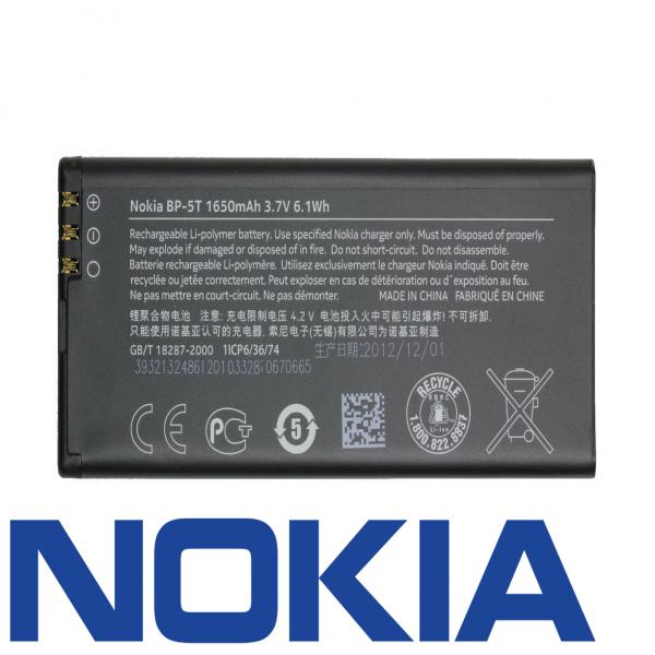Akku BP-5T Original für Nokia Lumia 820, 1650 mAh, 3.7V