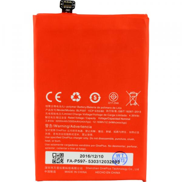 Akku Original OnePlus BLP597 für OnePlus 2, 3200 mAh, 3.8V