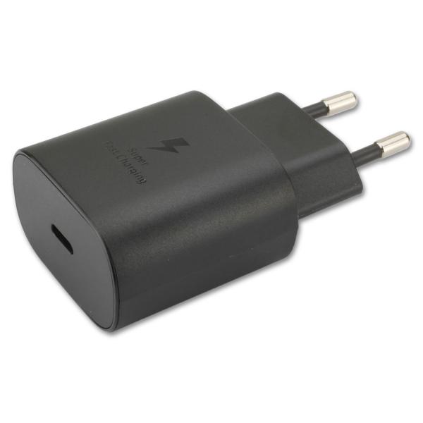 Netzlader/ Schnell-Ladegerät original Samsung EP-TA800NBE ohne Datenkabel, USB-C Anschluss, schwarz