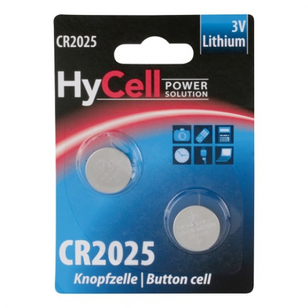 Ansmann CR2025 Knopfzelle 2er Blister, wie CR2025, DL2025, ECR2025, 3V, 165mAh, Lithium