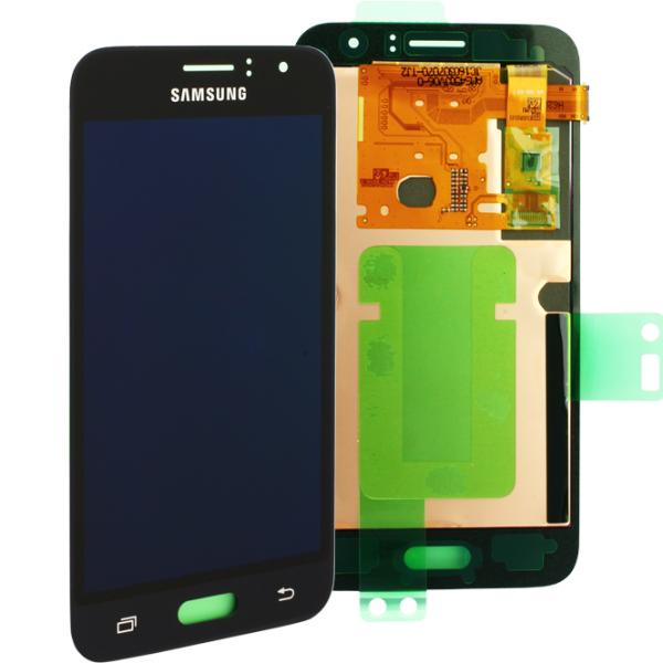 LCD-Kompletteinheit für Samsung Galaxy J1 2016 J120F, schwarz