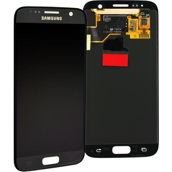 Komplett LCD+ Frontcover mit Touch Panel für Samsung Galaxy S7 G930F, schwarz, wie GH97-18523A