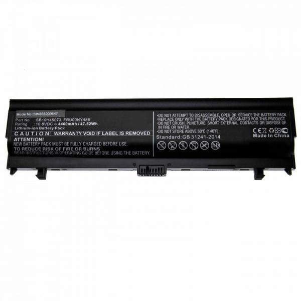 Akku für Lenovo / IBM ThinkPad L560, L570, wie 00NY486, FRU00NY488, SB10H45071, 10,8V, 4400mAh