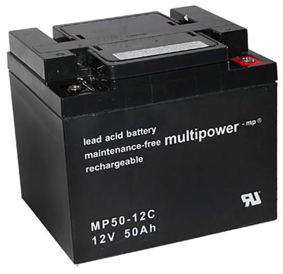 Blei-Akku Multipower MP50-12C, 12 Volt, 50 Ah