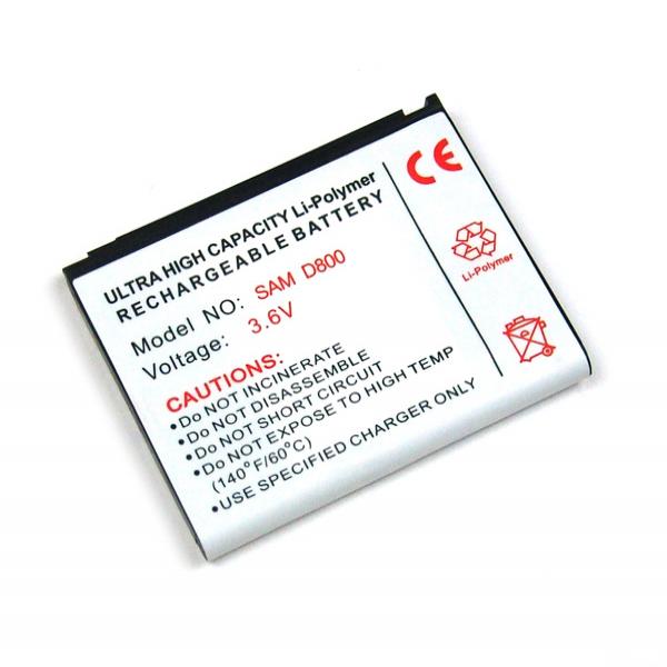 Akku für Samsung D800, entspricht BST-5268BE, Lithium-Polymer