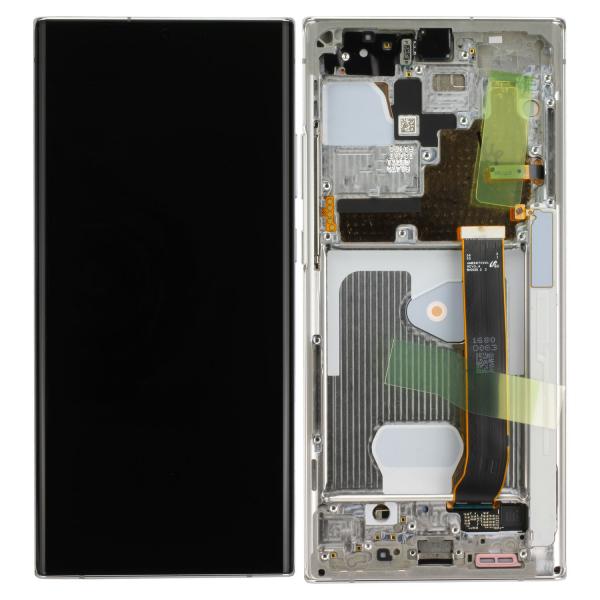 LCD Kompletteinheit inkl. Frontcover für Samsung Galaxy Note 20 Ultra N985F, weiß