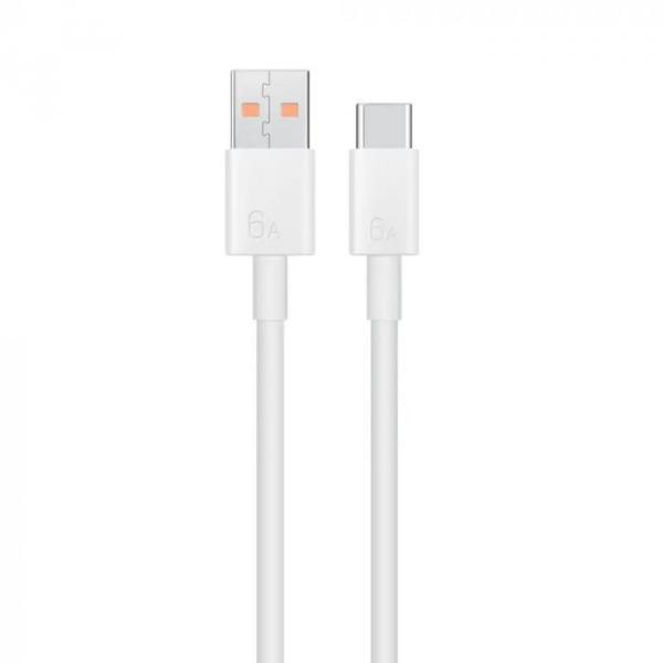 Original Huawei Datenkabel USB Typ C (6A) LX04072043, für Huawei Smartphones, weiß