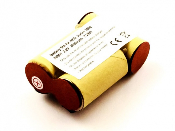 Akku für Akku-Sauger AEG Junior 3000, wie 3000 520104, D-SCX3, 3.6 V, 2000 mAh