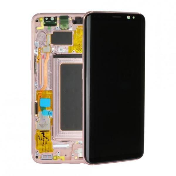 Komplett LCD+ Frontcover mit Touch Panel für Samsung Galaxy S8 G950F, Farbe: Pink