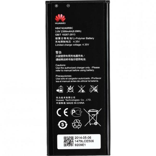 Akku Original Huawei HB4742A0RBC für Ascend G730, G740, Honor 3C, 3.8V, 2.4Ah, Li-Polymer