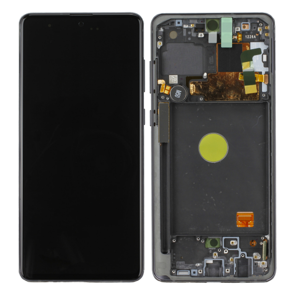 LCD Kompletteinheit inkl. Frontcover für Samsung Galaxy Note 10 Lite N770F, schwarz