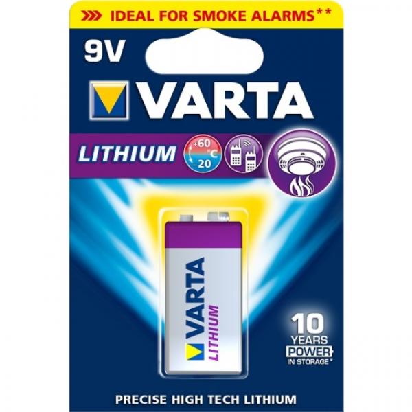 Batterie Varta Professional Lithium, 6AM6, 9 Volt, 1.200 mAh