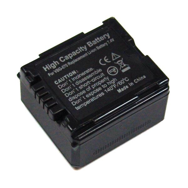 Akku wie Panasonic VW-VBG70 für DMC L10, HDC DX1, H258, H48, HS700, SD1, SD9, SDR H20, H40, H50, H60