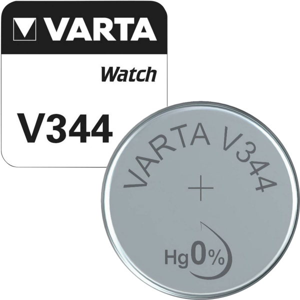 Varta Uhrenbatterie 344, wie V344, SR1136SW, SR42, SR1136, D344, 242, RW36, WS12, BS12, BSR42L