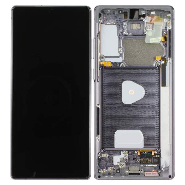 LCD Kompletteinheit inkl. Frontcover für Samsung Galaxy Note 20 N980F, grau