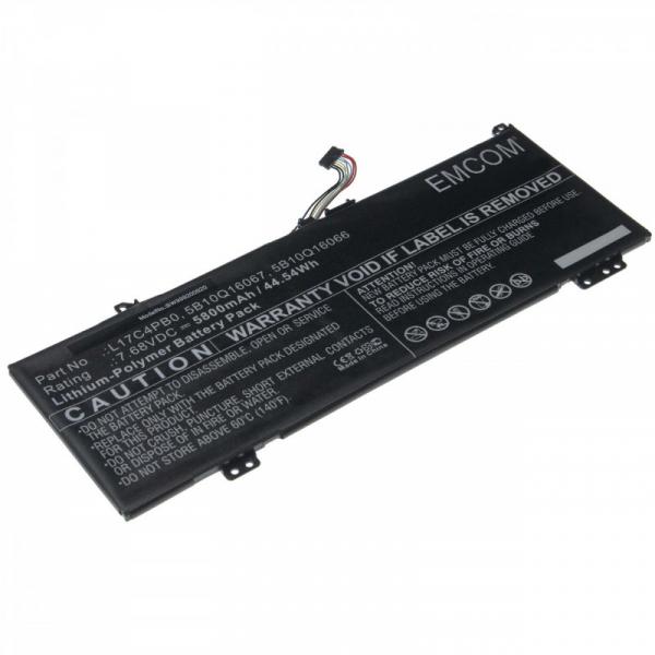 Akku für Lenovo Air 14, IdeaPad 530s, Flex 6, wie 5B10Q16066, L17C4PB0, 7.68V, 5800mAh, Li-Polymer