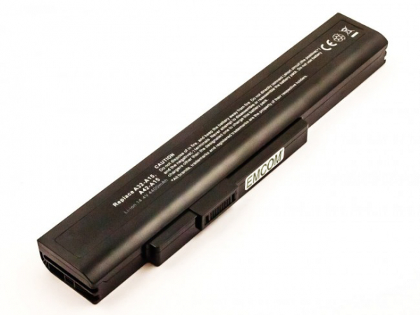 Akku für Medion Akoya E6227, E7219, P6634, P6640, P7816, X6815, X6816, wie A32-A15, 4400 mAh, 14.4V