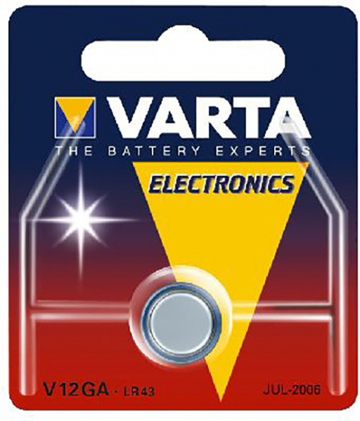 Varta Professional Electronic V12GA, 386, LR43, V12GA, PX86A, A86, LR1142, L1142, KA86, AG12, 186