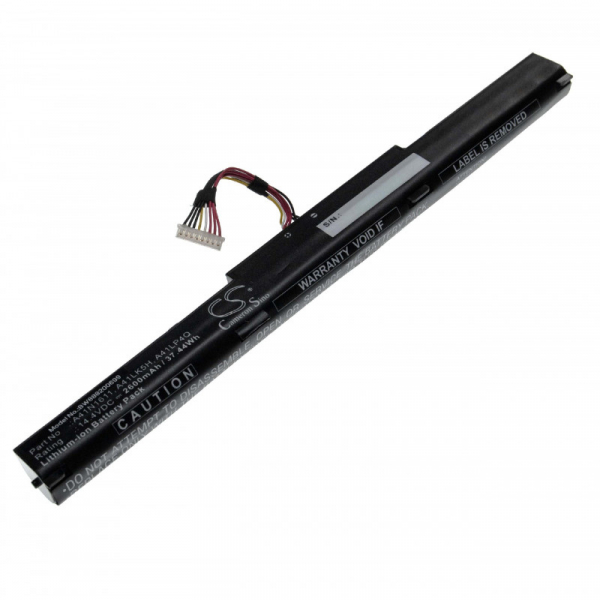 Akku für Asus ROG Strix GL553VD, GL553VW, wie A41N1611, A41LP4Q, A41LK5H, OB110-00470000, 2600mAh