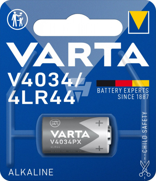 Batterie 4034, Varta Professional Electronics V4034PX, 4LR44, A544, PX28A, L1325, V28PXL, 6 Volt