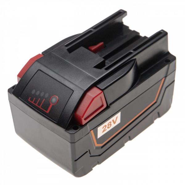 Akku für Milwaukee M28, HD28, V28, wie 48-11-2830, Li-2-28V, Li28M, M28, M28 BX, MC28, 6.000 mAh