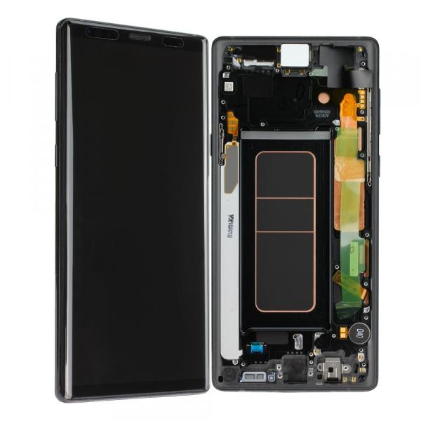 LCD Kompletteinheit inkl. Frontcover für Samsung Galaxy Note 9 N960F, schwarz