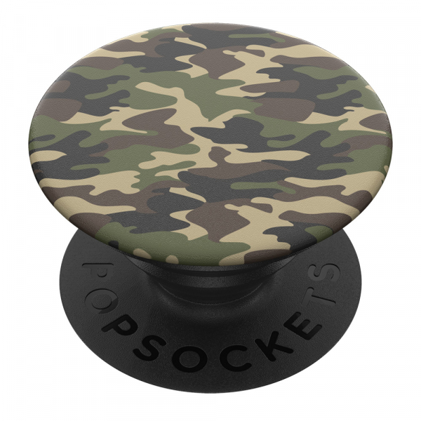 PopSockets PopGrip Woodland Camo - ausziehbarer Griff für Handys