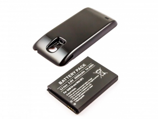 Akku für Samsung Galaxy S4 mini i9190, Hochleistungsakku mit Rückdeckel, mit NFC Funktion, schwarz