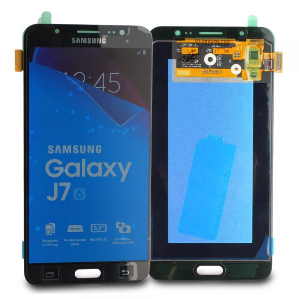 LCD-Kompletteinheit für Samsung Galaxy J7 2016 J710F, schwarz