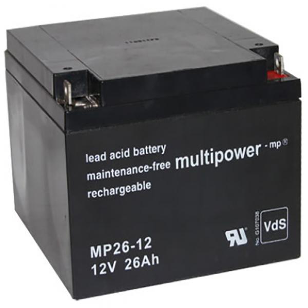 Blei-Akku Multipower MP26-12, 12 Volt, 26 Ah