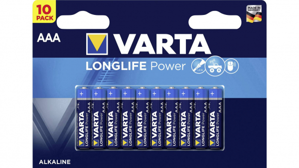 Batterie AAA Micro 4103 VARTA LONGLIFE Power, wie LR03, AAA, Micro, 1100mAh, 1.5V, AlMn, 10 Stück