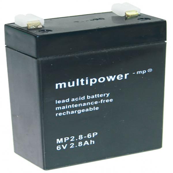 Blei-Akku Multipower MP2.8-6, 6 Volt, 2,8 Ah