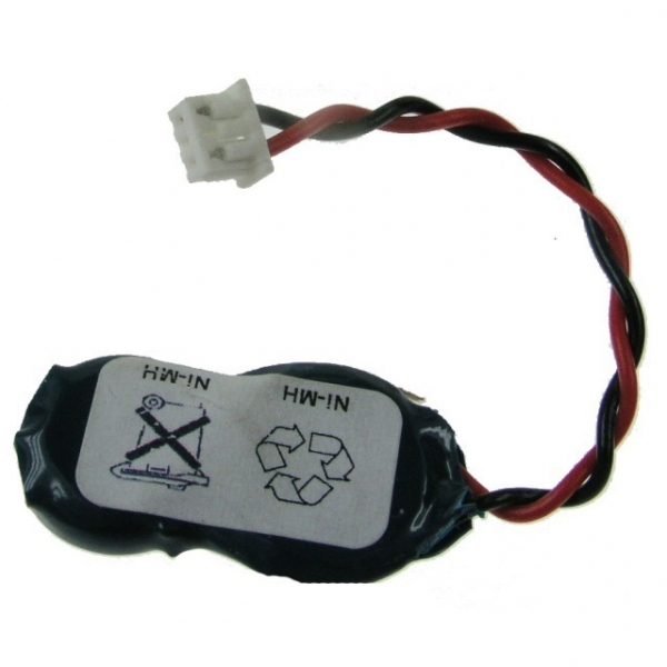 BackUp / CMOS Akku 2/X15H mit Stecker, 2.4 V, 15 mAh