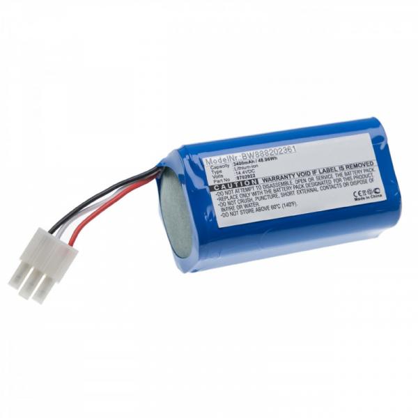 Akku für Saugroboter Miele RX1-SJQL0, Scout RX1, wie 9702922, Li-Ion, 14,4V, 3400mAh