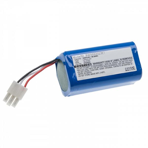 Akku für Saugroboter Miele RX1-SJQL0, Scout RX1, wie 9702922, Li-Ion, 14,4V, 3400mAh