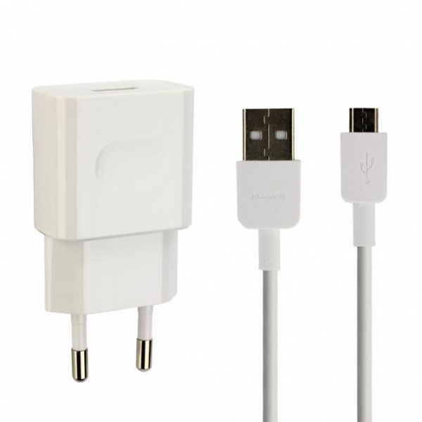 Netzlader Original Huawei HW-050200E01 incl. USB-Kabel, für Huawei Smartphones, 2 A Ladestrom, weiß