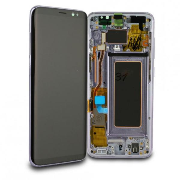 Komplett LCD+ Frontcover mit Touch Panel für Samsung Galaxy S8 G950F, Farbe: Orchid Grey
