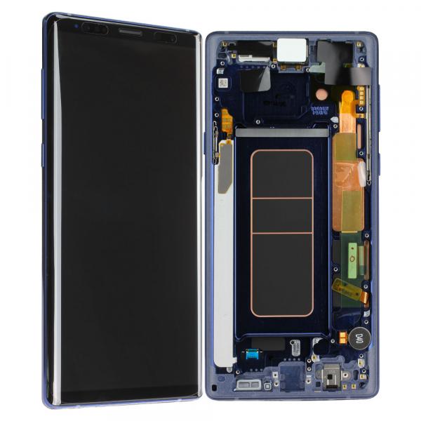 LCD Kompletteinheit inkl. Frontcover für Samsung Galaxy Note 9 N960F, blau