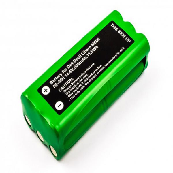 Akku für Dirt Devil Libero M606, M607, M610, M612 Spider, Ecovacs Dibea, 0606004, R1-L051B, 800 mAh