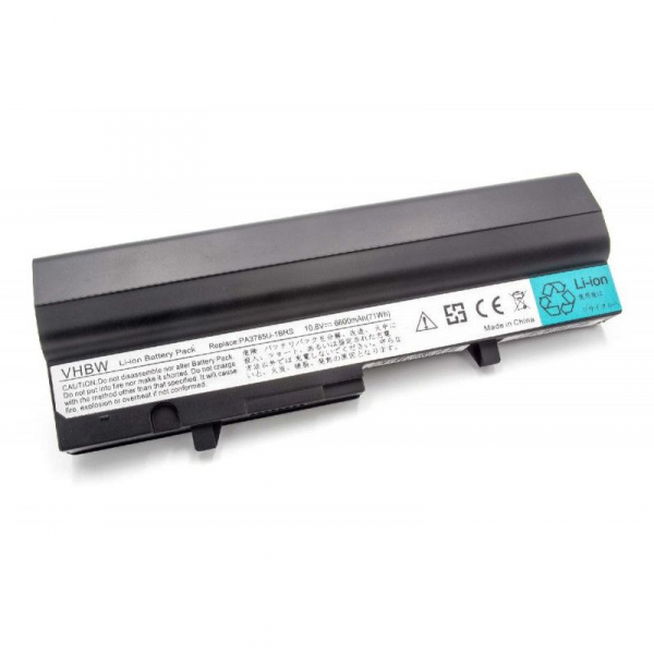 Hochleistungs-Akku für Toshiba Mini NB300, NB305, wie PA3782U, PA3785U, PABAS217, 6600 mAh