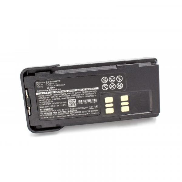 Akku für Motorola DP2400, DP2600, DP4000, DP4401, DP4600, DP4800, wie PMNN4415, Li-Ion, 7,4V, 1,8Ah